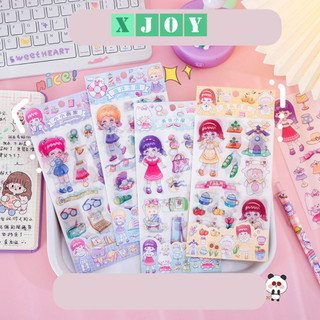 Tấm sticker cô bé cute xinh đẹp