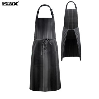 TẠP DỀ BẾP MÀU KẺ ĐEN TRẮNG VẢI CO DÃN, KHÔNG NHĂN, KHÔNG XÙ LÔNG