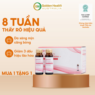 [GOLDEN HEALTH] Nước uống collagen Beauty Shots Collagen Drink hỗ trợ trắng da, ngăn ngừa thâm nám 1 hộp (10 lọ)