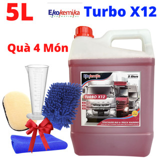 Nước rửa xe không chạm ekokemika turbo x12 5l sạch đến 95%