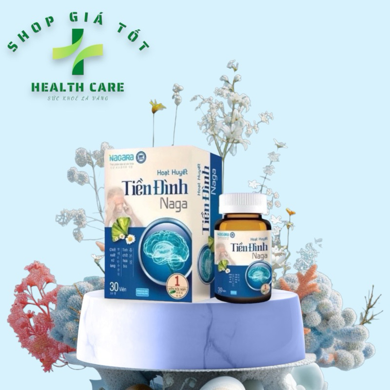 Hoạt Huyết Tiền Đình Naga ( hộp 30 viên) giúp tăng cường tuần hoàn não và giảm thiểu năng tuần hoàn 