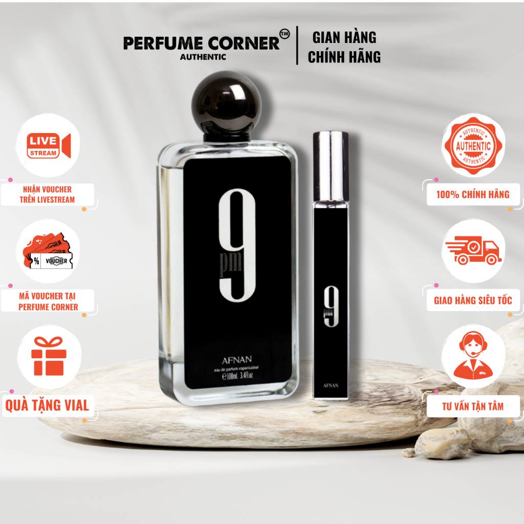[𝑵𝑬𝑾]  Afnan 9Pm Perfume Corner EDP | Nước hoa unisex chính hãng 10ml