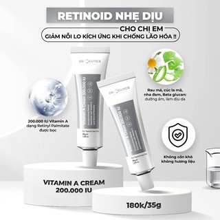 Vitamin A DrCeutics 200000 iu 35g giúp sáng mịn ngăn ngừa lão hóa giảm nếp nhăn