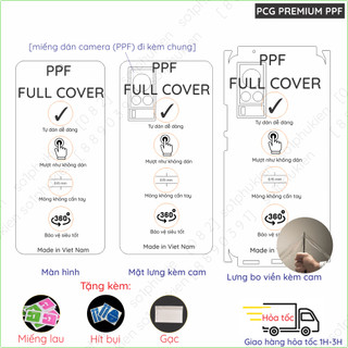 Dán ppf vivo x60/ vivo x60 pro 5g/ x60 pro plus dành cho màn hình,mặt lưng, full viền loại trong, nhám