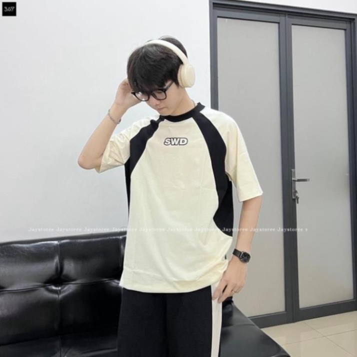 Áo phông số 8 RAGLAN phong cách UNISEX nam nữ - áo thun tay lỡ in chữ số form rộng OVERSIZE co giãn, thoáng mát HOT 2024