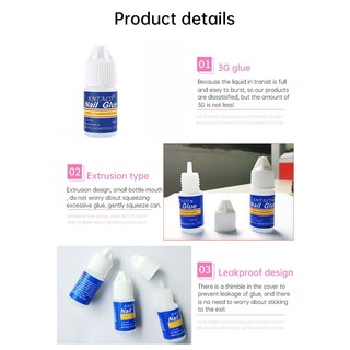 【Benetz】🌹Keo dán móng giả, keo xanh mini 3ML