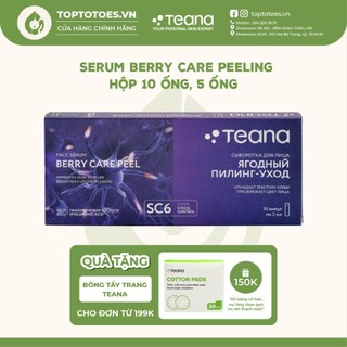 Serum Teana Stress Control Berry Care Peeling 20ml tẩy da chết hoá học nhẹ nhàng, làm da bóng mịn, se lỗ chân lông