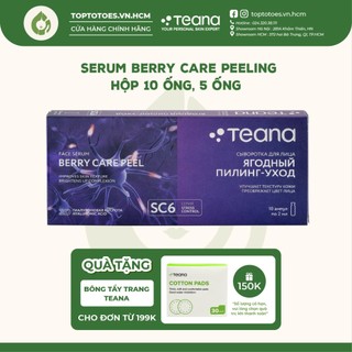 Serum Teana Stress Control Berry Care Peeling tẩy da chết hoá học nhẹ nhàng, làm da bóng mịn, se lỗ chân lông