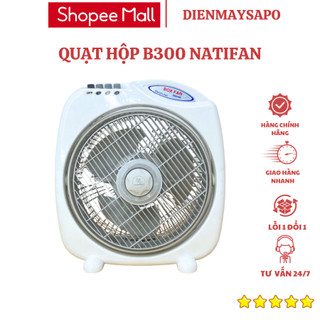 Quạt hộp Chefman B3 chính hãng 3 chế độ gió, công suất 35W siêu tiết kiệm điện, lồng bảo vệ an toàn