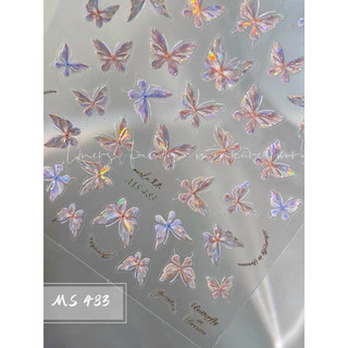 Sticker bướm 5D dán móng