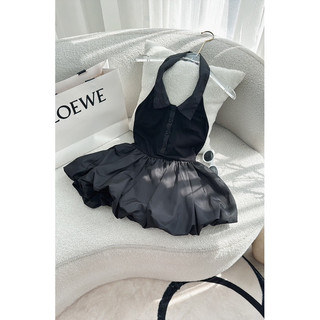 ĐẦM ĐEN XOÈ PHỒNG CỔ YẾM 🖤