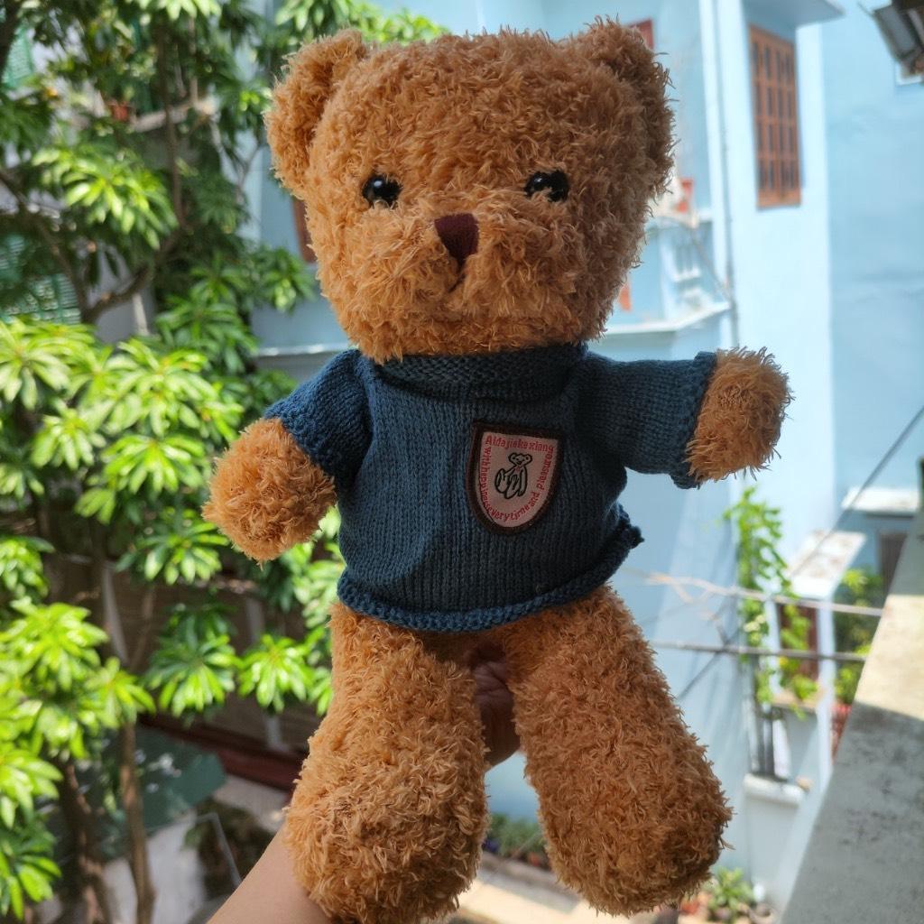 Gấu bông Teddy cho bé cao cấp mềm mịnh xinh xắn có thể thay áo