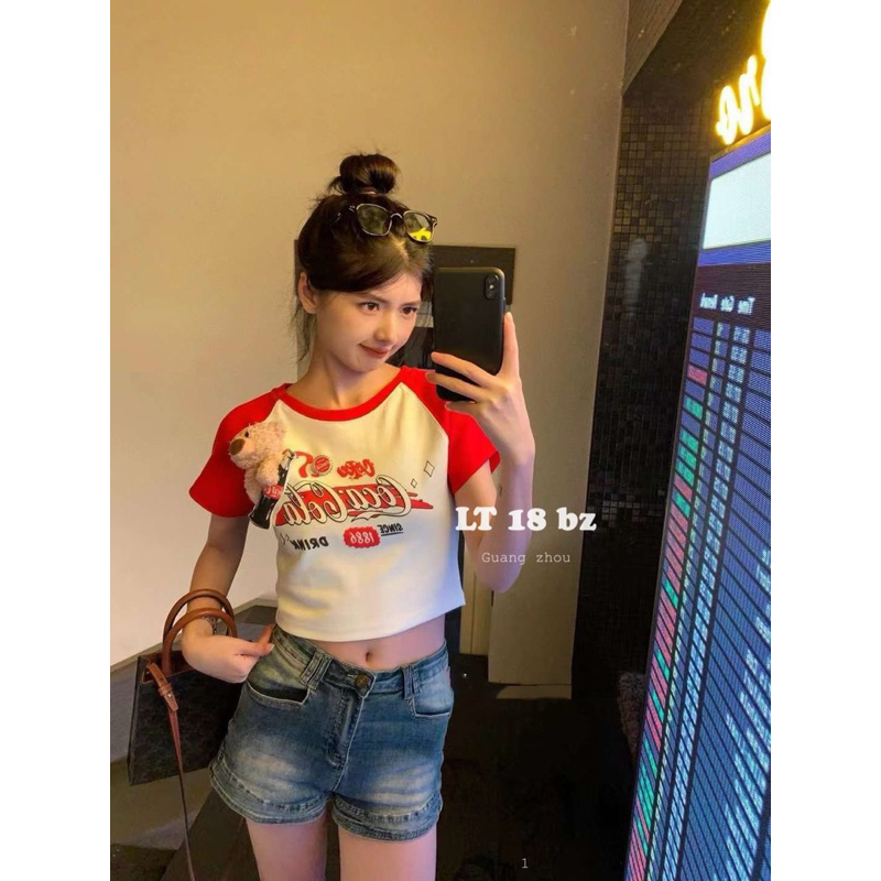 Áo Phông Croptop 13 De Coca Cola hàng chuẩn loại 1