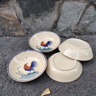 <Video SP> Dĩa Đá Xưa Hình Con Gà Tròn Sâu Lòng 20x4cm