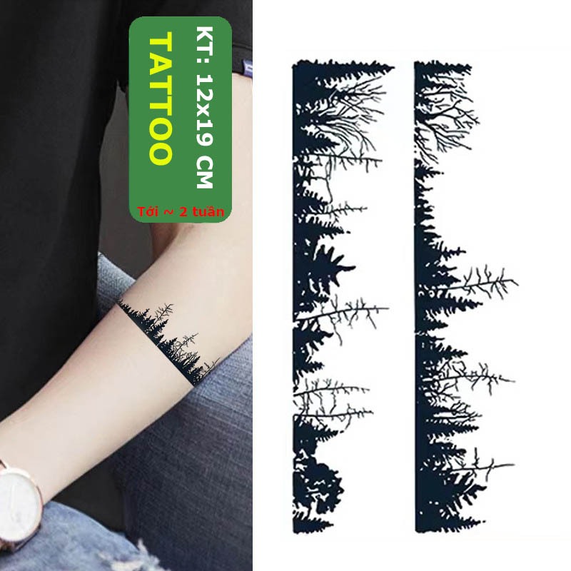 Hình xăm bắp tay cổ tay HT-016, miếng dán hình xăm nhỏ nhật cổ 15 ngày chống nước