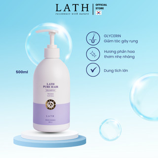 Dầu gội Lath Beauty dầu gội dưỡng tóc Purewhite chống gãy rụng, bóng mượt,hương mùi phấn hoa 500ml