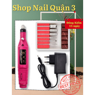 Máy mài móng tay - máy mài nail mini cầm tay - tặng kèm đầu mài