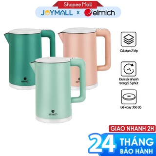 Ấm đun siêu tốc elmich 1,7l kee 1774, hàng chính hãng, điều khiển strix, đun sôi nhanh - joymall