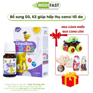 Lineabon d3 k2 giúp bé hấp thụ canxi hiệu quả, xương chắc khỏe, trẻ cao lớn - lineabon d3k2 chính hãng
