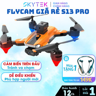 Flycam S13 pro camera HD, Flycam máy bay điều khiển từ xa mini, đèn led nhấp nháy, tránh vật cản