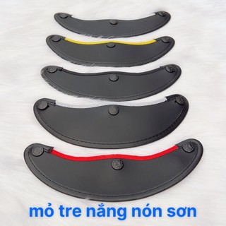 Lưỡi Trai Mỏ Nón Gắn Mũ Bảo Hiểm 1/2 Nửa Đầu Nhiều Màu Lựa Chọn