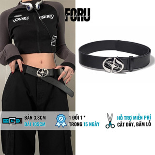 Thắt lưng y2k nam nữ phong cách retro thời trang vintage bản to 3.8cm (Hỗ trợ bấm lỗ dây nịt) TL33