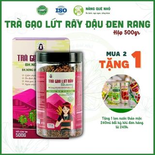 Trà Đậu Đen Gạo Lứt Cô Gái Bhnong, Trà Thảo Mộc Ăn Kiêng Giảm Cân Lợi Sữa Giải Độc Cơ Thể 500gr