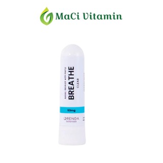Ống hít thông mũi thảo dược hỗ trợ giảm ngạt mũi, xổ mũi Breathe Clear Orenda