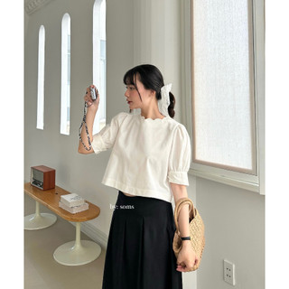 Áo cổ mây linen - 𝐌𝐀𝐘 𝐓𝐎𝐏