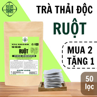 Trà thải độc ruột Bội Lan Đường, sạch đường ruột, giảm táo bón ,hỗ trợ tiêu hóa, tăng cường sức đề kháng bịch 50 gói lọc