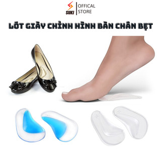 Lót Giày Chỉnh Hình Bàn Chân Bẹt - Hỗ Trợ Tạo Vòm Bàn Chân - Tùy Chọn Size Người Lớn Và Trẻ Em