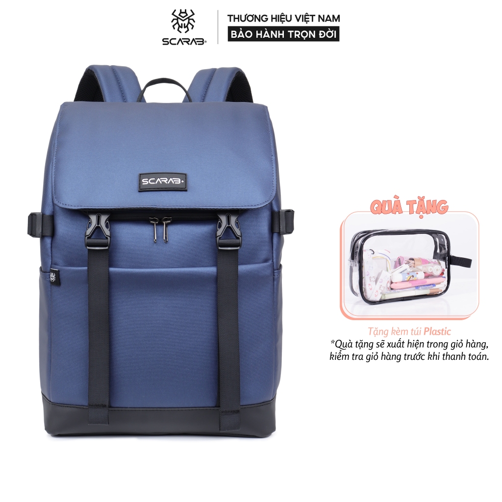 Balo Da PU URBAN BACKPACK ĐI Học Du Lịch Thời Trang Nam Nữ Vừa Lap 15.6Inch_Bảo Hành Trọn Đời Scarab