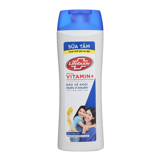 Sữa tắm Lifebuoy công thức Vitamin + sữa dưỡng ẩm bảo vệ khỏi 99.9% vi khuẩn gây bệnh 350g