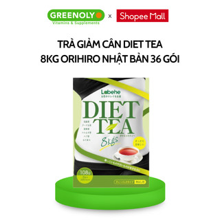 Trà Diet tea 8kg Orihiro trà hỗ trợ giảm cân, kiểm soát cân nặng 36 gói