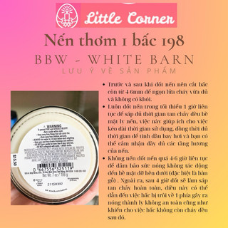 Nến thơm 1 bấc BATH AND BODY WORKS BBW 198g - 227g – White Barn