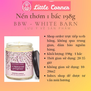 Nến thơm 1 bấc BATH AND BODY WORKS BBW 198g - 227g – White Barn