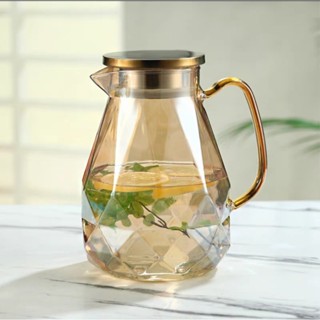 Bình Trà Thuỷ Tinh [CHẤT DÀY] cao cấp, nắp inox sáng sang trọng, giao hàng nhanh.