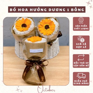 Bó Hoa Sáp Hướng Dương Một Bông - October Florist
