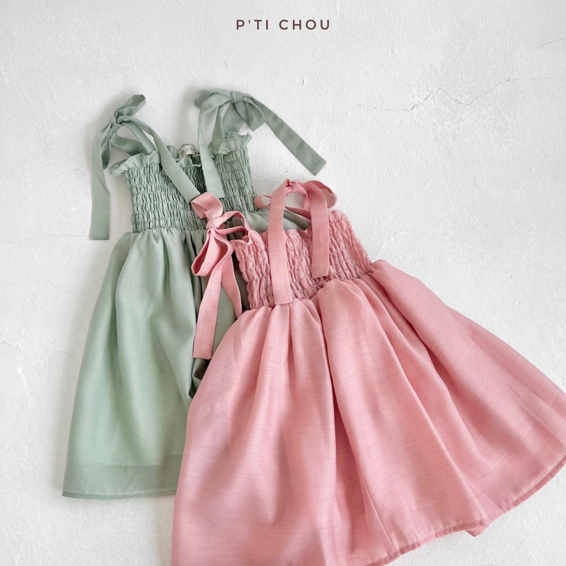 Merly dress Váy bé gái thiết kế P'ti chou 9kg đến 23kg