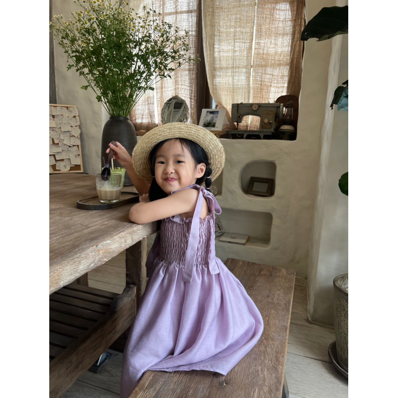 Merly dress Váy bé gái thiết kế P'ti chou 9kg đến 23kg