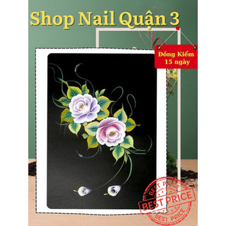 Bảng đen học vẽ nail - bảng học vẽ móng lau được - bảng tập vẽ nail