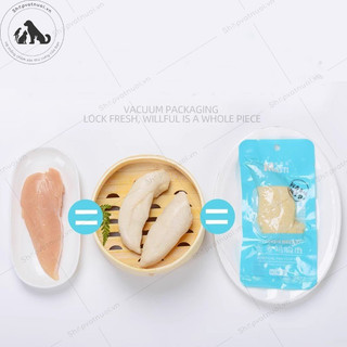 Ức gà tươi masti cho chó mèo 40g