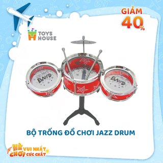 Đồ chơi hướng nghiệp - Bộ trống Jazz Drum cho bé Toyshouse 3303