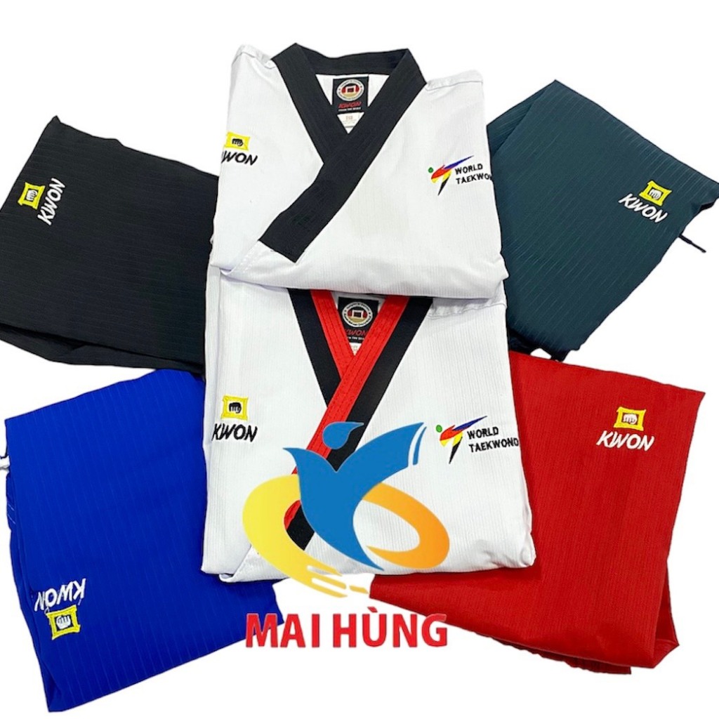 VÕ PHỤC QUYỀN TAEKWONDO ( vải sọc )