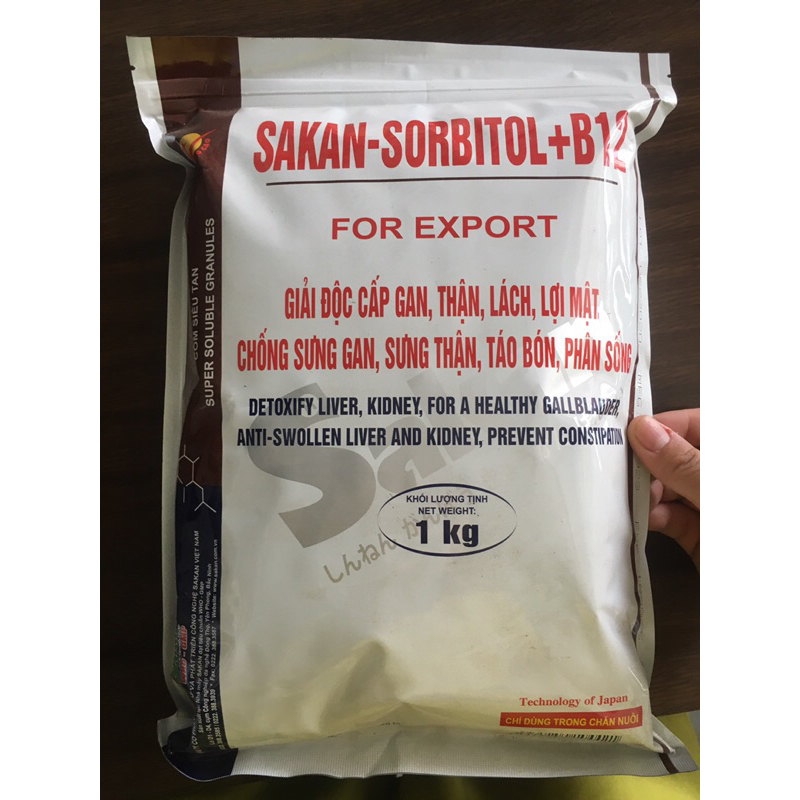 Sorbitol sakan (gói 1kg) giải đoc gan-than cho boss iu
