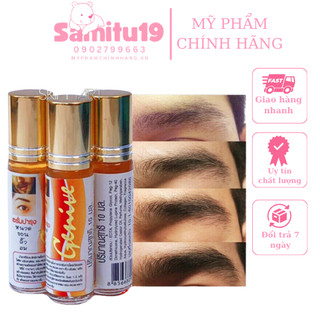 Lăn Kích Mọc Mi, Chân Mày Genive 10ml Chuẩn Hàng Thái Lan Chính Hãng mọc sau 7-10 ngày