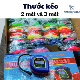Thước kéo JUNXO nền vàng (3M x 13mm / 2M x 13mm) / nhỏ gọn & tiện dụng