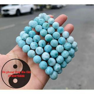 Vòng tay đá Larimar 7a vip có kiểm định đẹp liền