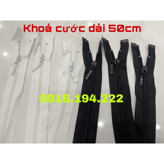 Dây kéo khoá răng cước số 5 dài 50cm-phụ liệu may mặc