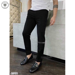 Quần âu Nam thêu chữ dior chất vải tăm lì co dãn tốt